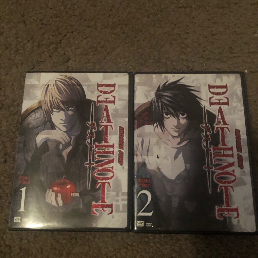 Death Note Anime DVD Volumes 1&2
